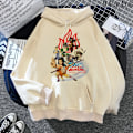 Miniatyrbild 6 av 7: Unisex Avatar The Last Airbender Fire Nation Hoodie Herr Harajuku Hip Hop Casual Streetwear Kawaii Anime Print Sweatshirts Man 30329 XL