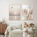 Miniatyrbild 4 av 5: Set med 3 väggaffischer, 30 x 40 cm Elegant, för vardagsrum, Bedro