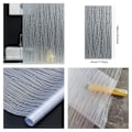 Miniatyrbild 5 av 7: Frostat fönsterfilm för integritet för glasfönster Randiga mönster Fönsterfrostning Självhäftande glasfilm för hemmakontor WP1070 30x200cm