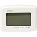 Miniatyrbild 5 av 5: 220V Blå bakgrundsbelyst digital LCD voltmeterpanel spänningstestare EU-kontakt DM55-1 AC 80-300V