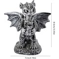 Miniatyrbilde 3 av 7: Tegneserie drageharts skulptur, drage statue, soverom/stue dekorasjon, hage dekorasjon, harts drage statue Gosa