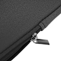 Miniatyrbilde 9 av 10: Enfarget bærbar PC-veske Notebook Hand Bag Carry Case Zippered Power Supply Bag Svart 14 tommer