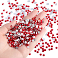 Miniatyrbilde 1 av 4: 14400 stk Røde Flatback Rhinestones for DIY Håndverk, Lys Siam, SS16, 3.8-4.0mm Light Siam SS16/14400pcs