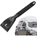 Miniatyrbilde 7 av 8: Isskraper for bil frontrute, isskrape snøbørste for bil frontrute 32 cm, ergonomisk skumgrep bil snø isskrapere for vinduer biler, lastebiler, suver Svart