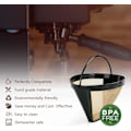 Miniatyrbillede 3 af 7: Genanvendeligt Keglekaffefilter nr. 4, Permanent Filter i Rustfrit Stål