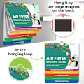 Miniatyrbilde 2 av 6: Luftfrityrkokk-juksetarkettmagneter, Instant Fryer Matlagingsguide Magnetsett (2 stk) 2 pcs