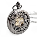 Miniatyrbillede 2 af 5: Ur Vintage Mekanisk Luminous Steampunk Skelet Roman