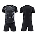 Miniatyrbild 5 av 9: Barnfotbollströjor Herr Pojkar Fotbollskläder Set Kortärmad Barnfotbollsuniformer Vuxna Barn Träning  Träningsdräkt Jersey Black XL Black XL