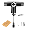 Miniatyrbilde 2 av 5: Skate Tool Allt-i-ett multifunksjons Ratchet Skateboard Tool med Skateboard Griptape Eraser Kit
