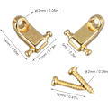 Miniatyrbillede 4 af 8: Guitar String Retainer, Tree Standard Roller String Guides Metal Elektrisk Gitarr String Guide Retainer Byte (Guld) Guld