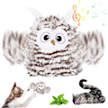 Miniatyrbild 4 av 6: Flappy Bird Cat Toy Auto Slår kvittra uggla kattunge leksak med catnip interaktiva kattleksaker laddningsbara roliga rörliga kattleksak