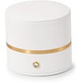 Miniatyrbillede 4 af 5: Læder Ringæske Forlovelsesforslag Bryllup Ring Gaveæske Multifunktionel Smykkeskrin Ørering Halskæde Gaveæske 1 stk white