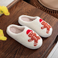 Miniatyrbillede 5 af 8: Elk Plys Jule-Tøfler til Mænd og Kvinder, Komfortabel Design Red Pearl D 42/43 EU