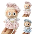 Miniatyrbild 2 av 2: Klänning för Labubu Monster Plyschdocka Söta Kläder Outfit 17cm Utan Docka Pink