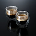 Miniatyrbild 6 av 7: 80ml dubbelväggat glaskopp 2/12ST Transparent handgjord värmebeständig tedrink set Espresso kaffe Mjölkmuggar Present 6pcs 80ml Som visas