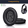 Pikkukuva 4 / 5: Vaihtokuulokkeiden pehmusteet Bose QuietComfort 35 (qc35) & Quiet Comfort 35 Ii (qc35 Ii) kuulokkeille {DB Tummansininen Dark Blue