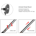 Miniatyrbillede 6 af 7: Selfie Stick Self-Timer Artifact Håndholdt Teleskopfæste Adapter Edge Monopod Selfie Stick Til Gopro Action Kamera
