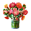 Pikkukuva 2 / 7: 3D Pop Up Kukka Onnittelukortti Äitienpäiväksi Luova Monityylinen Kimppu Syntymäpäiväkortti Kiitos Postikortti Syntymäpäiväksi Dahlia 2