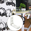 Miniatyrbilde 7 av 7: Hodetelefonstativ Veggmontert Hodetelefonholder Foldbar Stativholder i Aluminiumlegering Hodetelefoner Display Stativholder Gull 3PCS