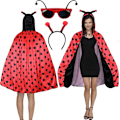 Miniatyrbillede 1 af 7: Ladybug kostume dame, ladybug kostume kappe, ladybug kappe med hætte, karneval damer kappe ladybug kappe kostume til voksne, karneval, temafest
