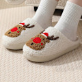 Miniatyrbilde 3 av 8: Morsomme Elg Juletoffler for Kvinner og Menn, Plussj Design Red pure A 44/45 EU