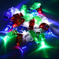 Pikkukuva 2 / 5: 100 kpl Led-sormivalot, vilkkuvat Light Up -renkaat -yujia
