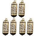 Miniatyrbillede 1 af 4: 6 stk. Messing nøglering vedhæng messing amulet vedhæng nøglering hængende pynt