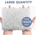 Miniatyrbild 4 av 4: 14400 st Kristallplattor för DIY-hantverk, Transparent, SS20, 4,6-4,8 mm Transparent SS20/14400pcs