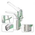 Miniatyrbild 3 av 5: Db 1st Justerbar Belyst Spegel Klar Clip Professionell Speculum Återanvändbar Transparent Transparent