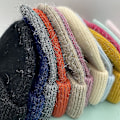 Miniatyrbillede 4 af 4: Strikket herre Ganni vinter varm hue manchetstrikket stretch beanie hat Navy blue