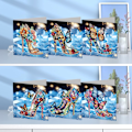 Miniatyrbild 5 av 8: 12/8/6/4-pack DIY Diamantkonst Julgranskortsats, Handgjorda Kristallkonstkort HK041