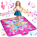 Miniatyrbild 1 av 5: Bästsäljande dansmatta för barn - 7 spellägen, 10 utmaningsnivåer, 10 inbyggd musik och led-ljus pink
