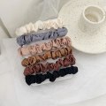 Miniatyrbillede 4 af 5: Wabjtam 6 stk./sæt Dame Mode Scrunchies Silke Hår Bånd Piger Hestehale Indehavere Elastik Hårbånd Hår Tilbehør