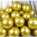 Miniatyrbillede 4 af 5: Gyldne latexballoner, sæt, fødselsdagsfestdekoration latexballoner—40 guld,