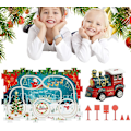 Miniatyrbilde 8 av 8: Puslespill Jernbanevogn Lekesett - 13 deler Julemontering Modell for Barn 13 pcs