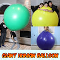Miniatyrbillede 2 af 7: Kæmpe ballon 72 tommer gigantisk menneskelig ballon rund klatring i ballon tyk latexballon til bryllupsfødselsdagsindretning Blå