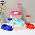 Miniatyrbillede 2 af 7: Automatisk dyrefoderautomat Vanddispenser Flasker Vandskål til hunde Katte Hundedrikker Automatisk madskål Kæledyrsprodukter Sky blue
