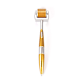 Miniatyrbillede 1 af 8: Professionel Derma Roller Individuelle Rigtige Nåle Titan Mikronåle Mikronåling med Beskyttende Opbevaringsfodral & Brugsanvisning - Guld 192 Stift 1 1