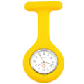 Miniatyrbillede 1 af 7: Fickur Kvinnors Digital Display Dial Clip-On Analog Klocka Fob Sjuksköterska Brosch Pin Häng Ficka Elektrisk Klocka Mode Klockor Gul
