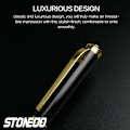 Miniatyrbilde 3 av 7: Stonego Fashion Metall Füllfederhalter, Metall Bläck Pennor Med Bläck Refill Converter Elegant Lackhus Kalligrafi Pennor Röd