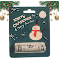 Miniatyrbillede 1 af 8: Sjov Julepengeholder Ornament, Træpengeholder til Træpynt, Sæt C C