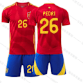 Pikkukuva 1 / 3: 2024 Espanjan kotijoukkueen EM-jalkapallopaita, nro 7 Morata, 9 Kanada, 19 Amal nro 26 no.26 #xl