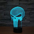 Miniatyrbilde 8 av 8: Punisher Skull 3D-modell Visuell optisk illusjon 7 farger Chan