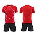 Pikkukuva 6 / 9: Lasten jalkapallopaidat Miehet Pojat Jalkapallovaatteet Setti Lyhythihainen Lasten jalkapalloasu Aikuiset Lapset Harjoittelu Harjoituspaita Jersey Musta XL Black XL