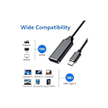 Miniatyrbild 4 av 5: Vit USB C till HDMI-adapter, typ C till HDMI 4K-omvandlare, typ C