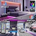 Miniatyrbilde 2 av 5: 15m LED-lys Bluetooth RGB-lys LED-stripe lys