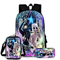 Miniatyrbilde 1 av 2: Marshmello Dj 3-delt skolesekk for barn Pattern 3