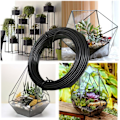 Miniatyrbild 7 av 8: Trädgårdstråd Växt Twist Tie plastbelagd spole Sträng Mjuk för hemmakontor Växtfästning Diy Bonsai Flower Pot Support Strap Svart Krukverktyg Svart