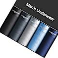 Miniatyrbilde 3 av 7: Boxere Herr Boxer Herr Underkläder Herr Underkläder Boxere Homme Ice Silk Mesh Boxershorts Plus Size Trosor Sexiga kalsonger 4-1 5XL 90-100KG