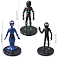 Miniatyrbillede 3 af 4: 9-pak Roblox Doors Actionfigurer Escape The Gate Spil Legetøj Digital Monster Havdyr Legetøj Gave